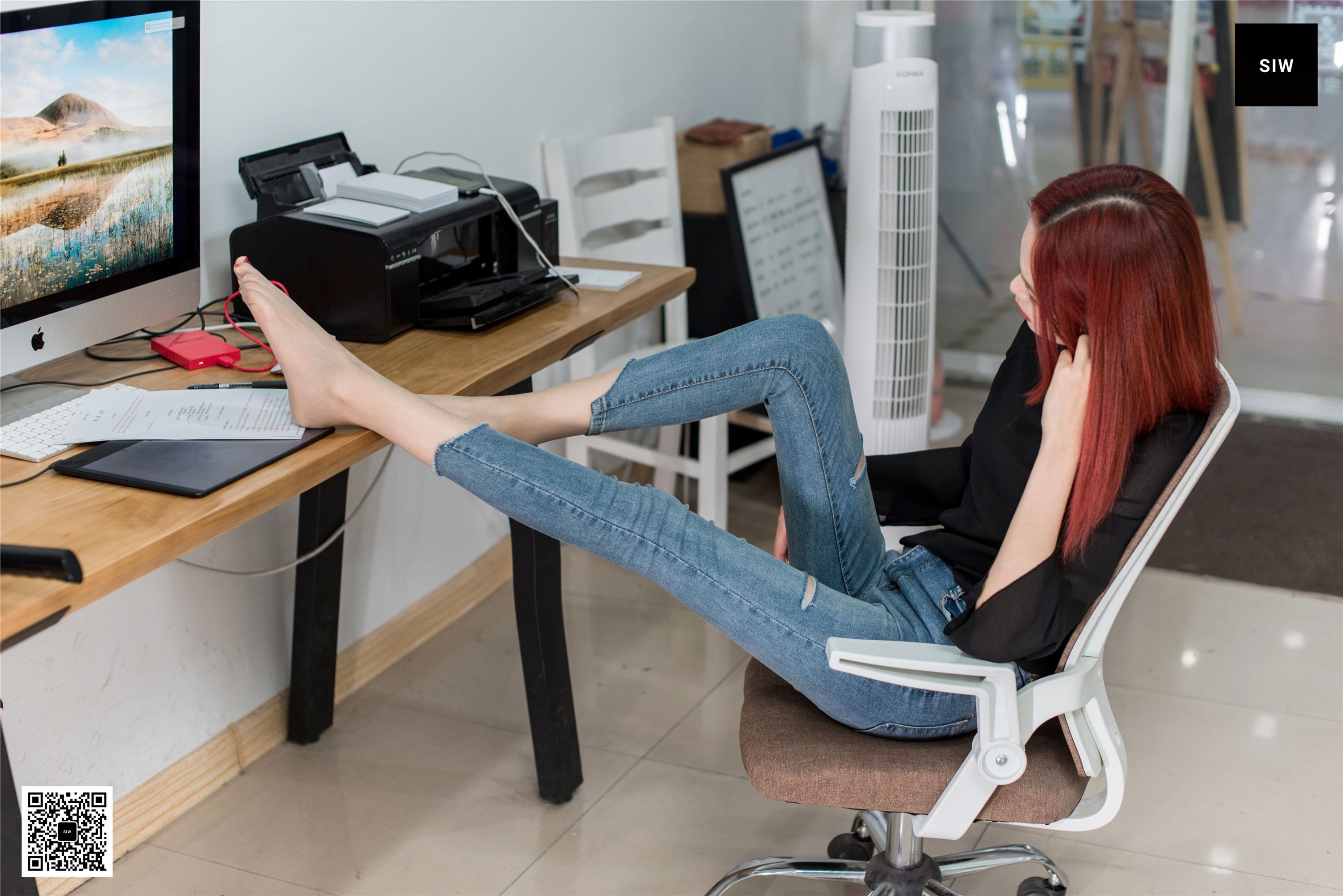 SIW斯文传媒 VOL.017 办公裤里丝-悦悦